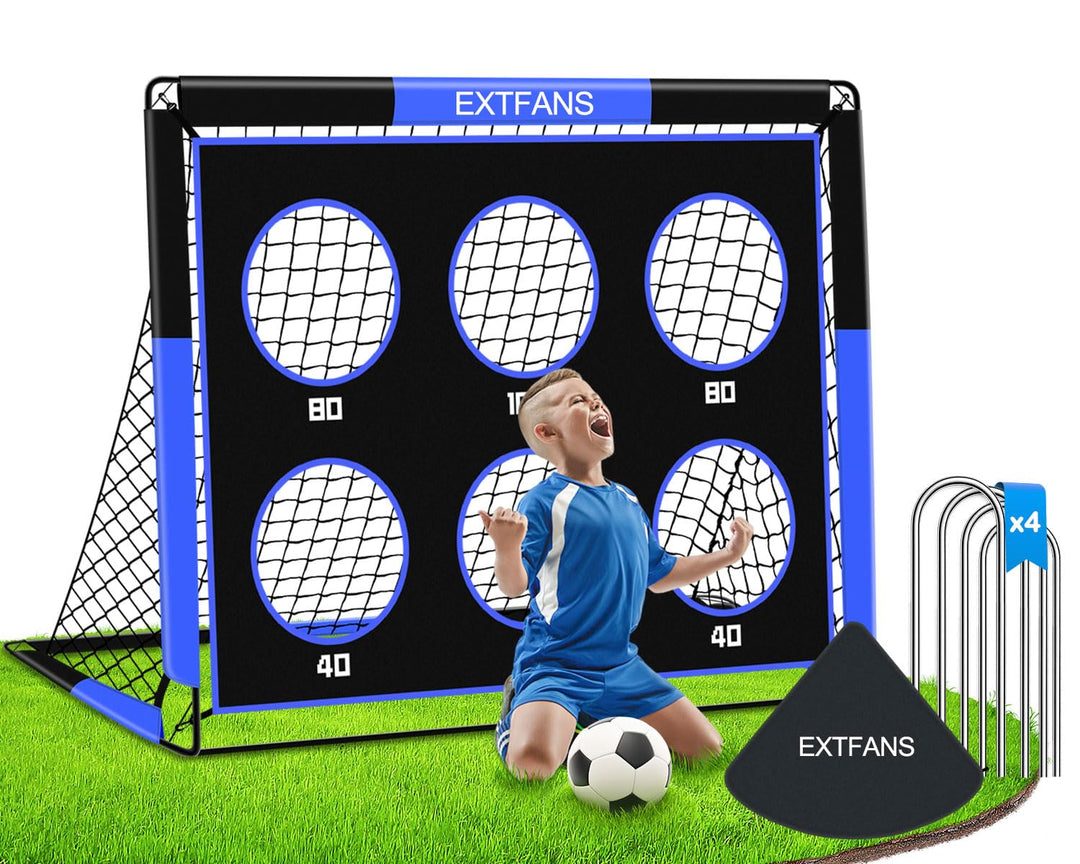Fussballtore für Garten Kinder - 2-in-1 Fussballtor Kinder Outdoor Einzeltor - Faltbares Fussballtor