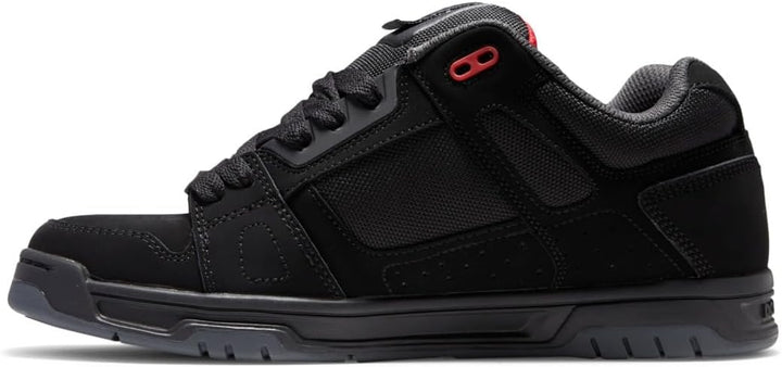 DC Shoes COURT GRAFFIK SHOE D0300529 Herren Sneaker 38 EU Black Grey Red, 38 EU Black Grey Red