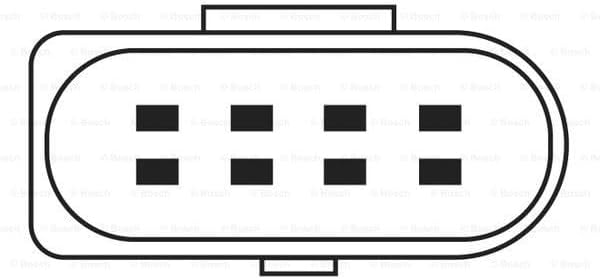 Bosch 0258005081 - Lambdasonde mit fahrzeugspezifischem Stecker