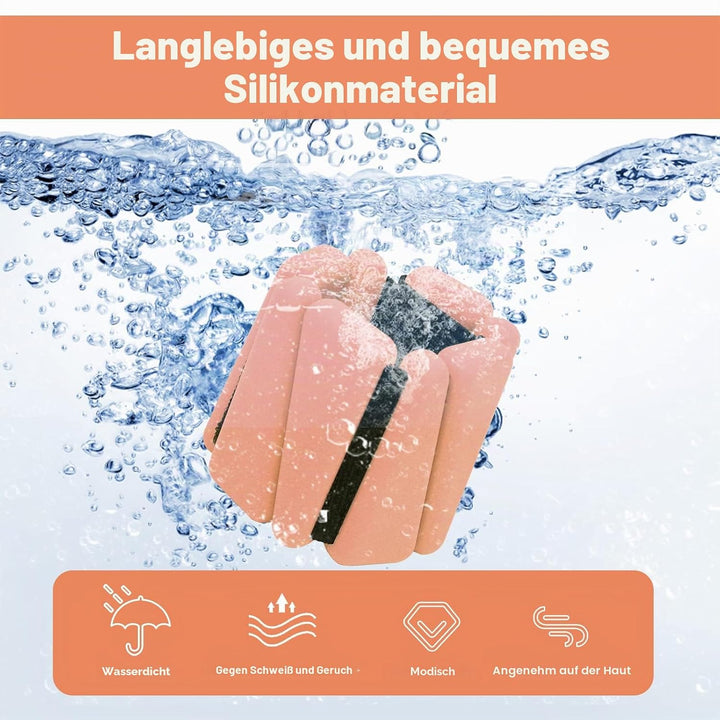 Handgelenkgewichte 2er Set, verstellbare Silikon-Workout-Gewichte für Frauen und Männer, tragbare Kn