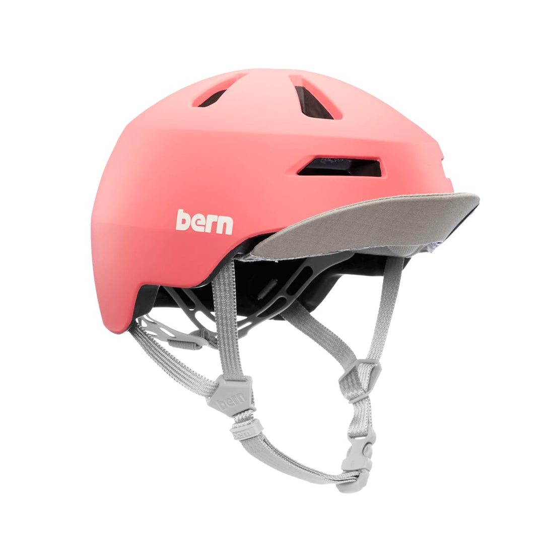Bern Unisex Jugend Nino 2.0 Fahrradhelm, Matte Grapefruit, M