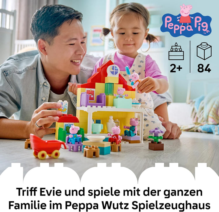 LEGO DUPLO Peppa Wutz Familienhaus - Lernspielzeug zur Förderung der Motorik - Montessori Spielzeug