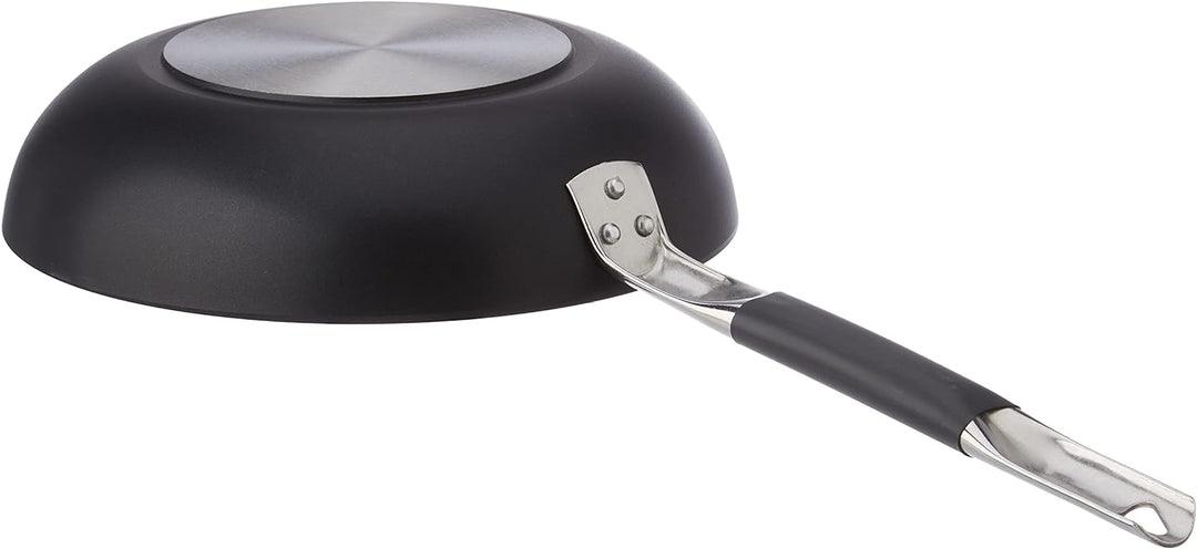 Pentole Agnelli Alblack Pfanne, hoch, Aluminium, 3 mm dick, Induktionsboden 8 mm dick, mit rundem Gr