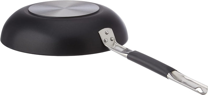Pentole Agnelli Alblack Pfanne, hoch, Aluminium, 3 mm dick, Induktionsboden 8 mm dick, mit rundem Gr