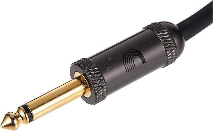 Planet Waves PW-AGRA-10 Custom Series Cables 3m (10 Fuss) schwarz 10 Fuss Momentaler rechter Winkel,