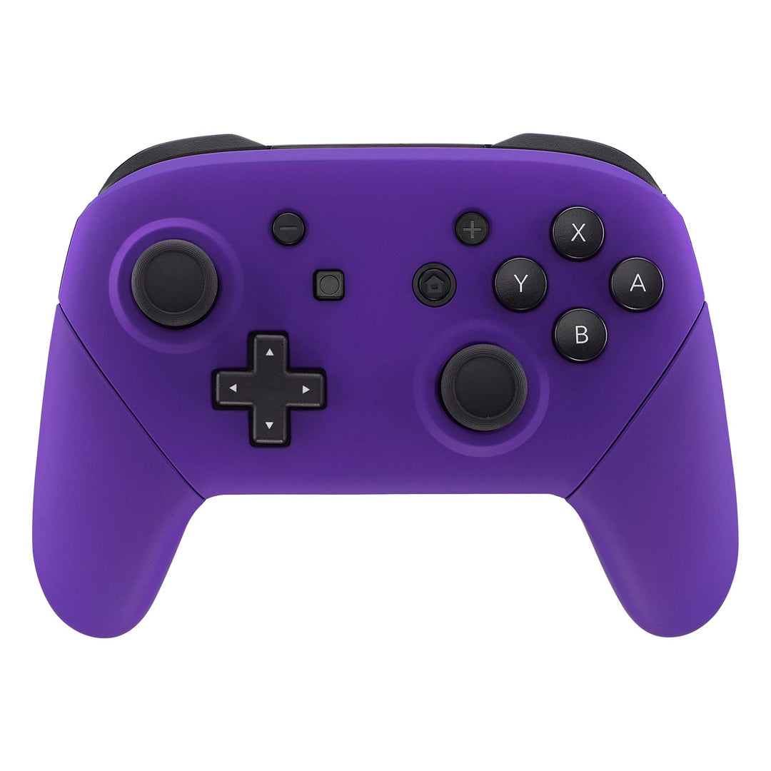 eXtremeRate Griff Hülle Set für Switch Pro Controller, Matt DIY-Ersatz Front Case/Rücken Gehäuse&amp;Han