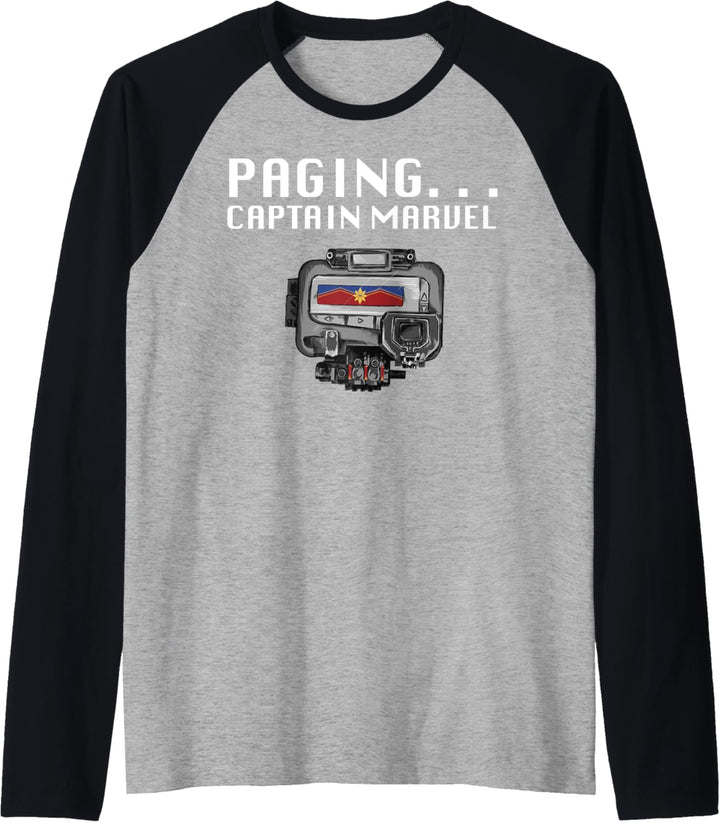 Captain Marvel Paging Captain Marvel Raglan