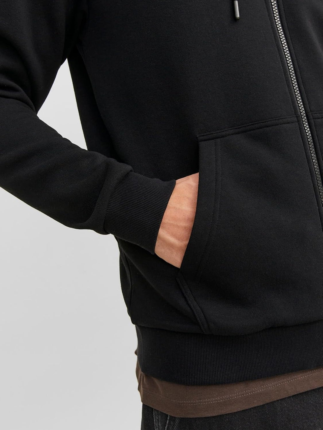 JACK &amp; JONES Herren Jjebradley Sweat Zip Hood Noos Sweatshirtjacke L Turbulence, Smart casual L Turb