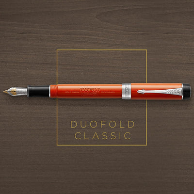 Parker Duofold Classic Kugelschreiber in Big Red Vintage | mittlere Schreibspitze | schwarze Tinte R