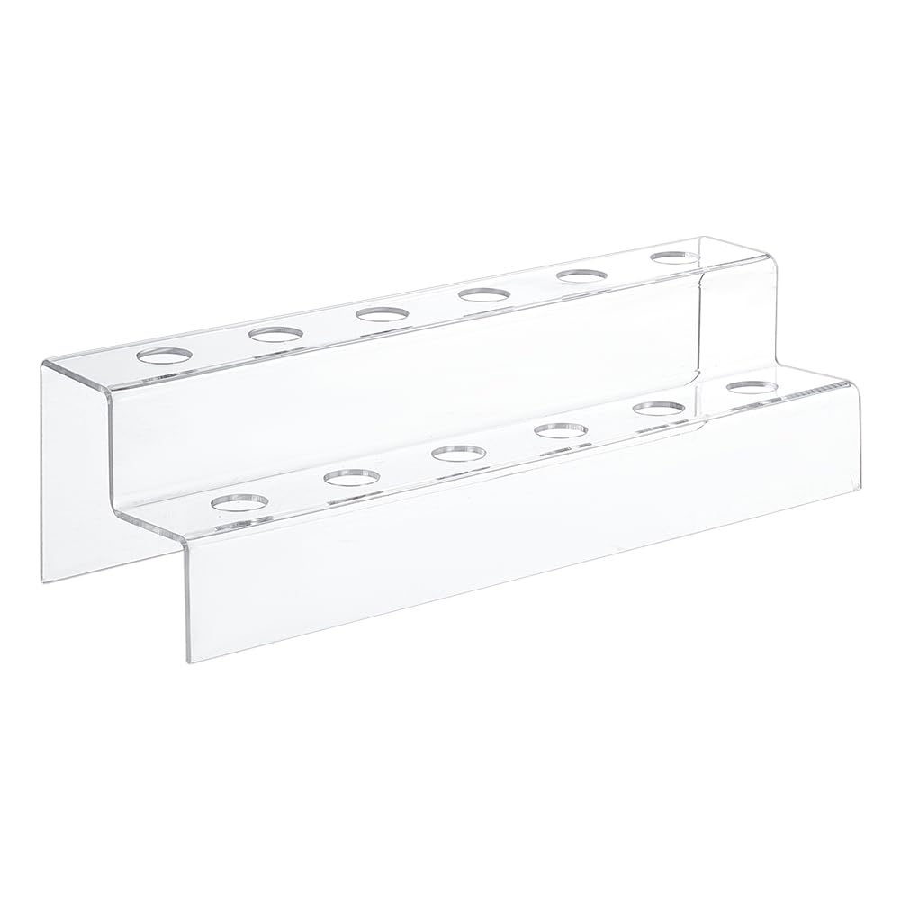 NBEADS 12-Fach 2 Etagen Weinflaschenstopper Display, Weinflaschenstopper-Halter aus Acryl 30.4x10x8.