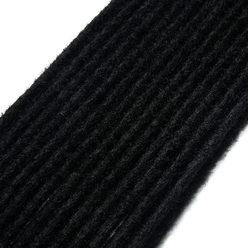 30 Zoll 20 Stränge/Pack Synthetische Dreadlocks Verlängerungen 0,8cm Gehäkelte Geflochtene Haare Wei