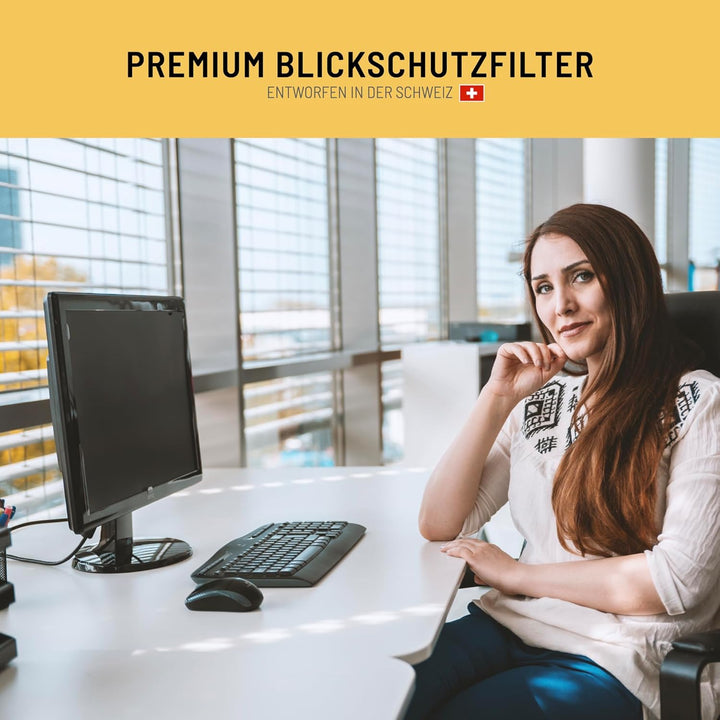 VistaProtect – Premium Blickschutzfilter, Privacy Filter Blickschutzfolie für Computermonitore (20.1