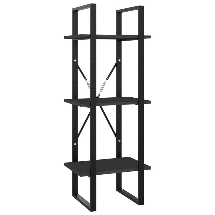 vidaXL Bücherregal 3 Fächer Wandregal Standregal Aufbewahrung Lagerregal Haushaltsregal Küchenregal