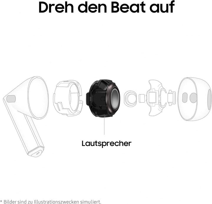 Samsung Galaxy Buds3 Kabellose Bluetooth-Kopfhörer, Active Noise Cancelling (ANC), Adaptive Geräusch