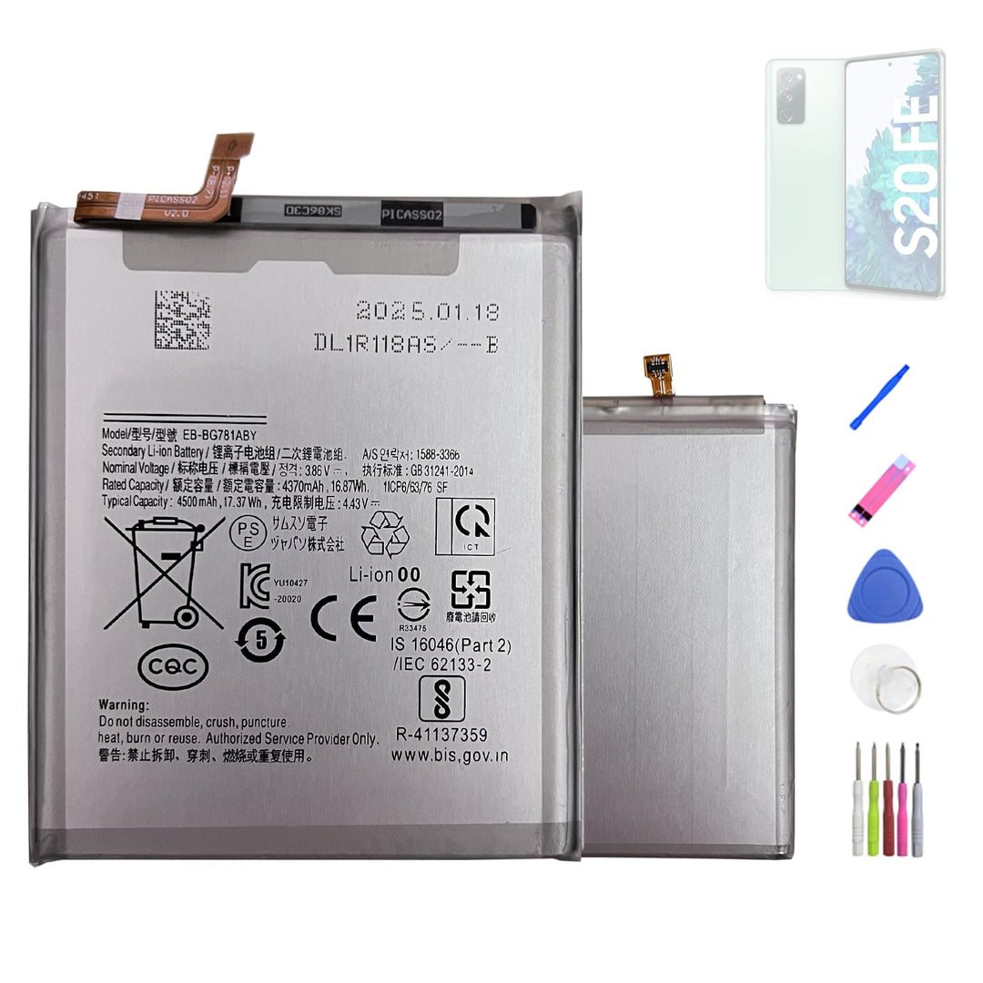 HIGHAKKU Ersatzakku kompatibel mit Samsung Galaxy A52 SM-A525 & A52 5G SM-A526 &Samsung Galaxy S20 F