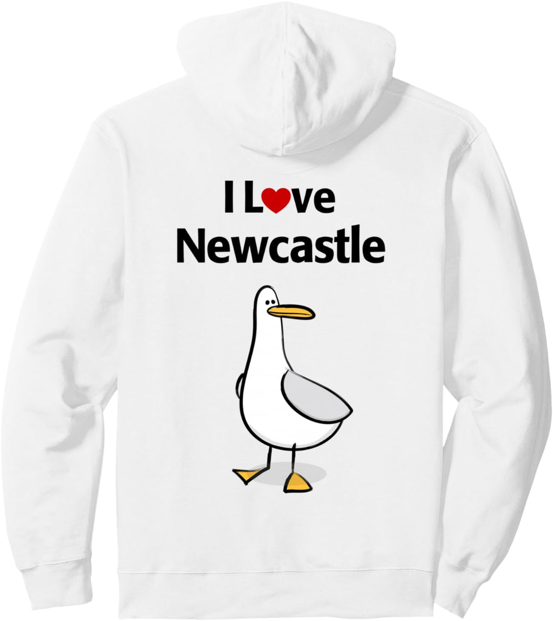 Ich liebe Newcastle Pullover Hoodie