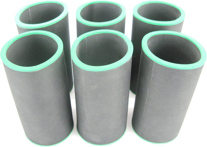 6er Set Getränkekühler 0,5l Dose schwarz - Bierkühler - Neoprenkühler - passgenau ~Dosenkühler~ für