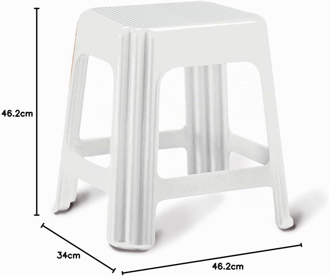 Giganplast Hocker, Kunststoff, Weiss