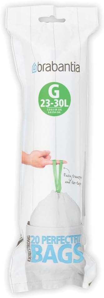 6x Brabantia Müllbeutel Spenderverpackung 30 l (G) 20 Stück 6er-Pack, 6er-Pack