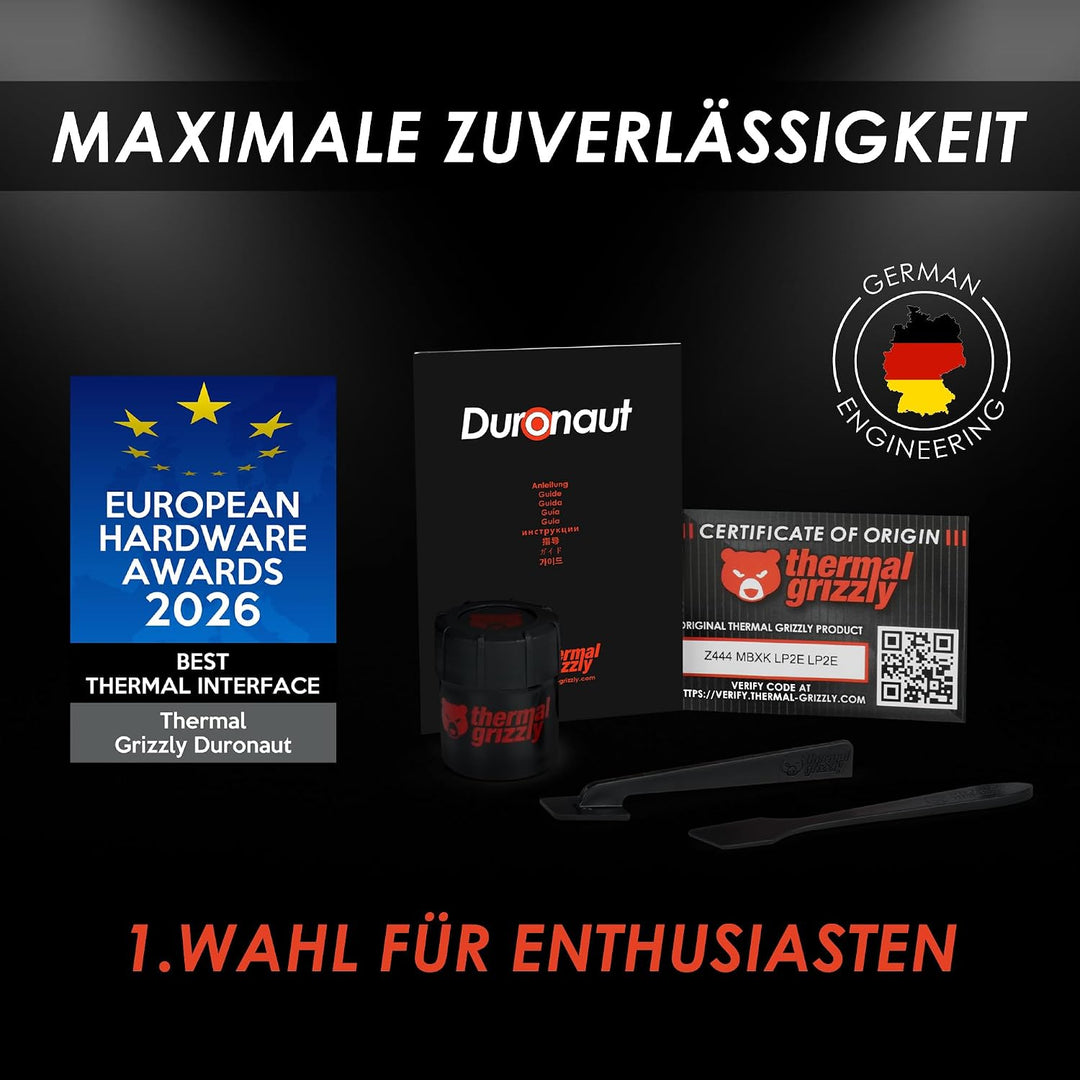 Thermal Grizzly Duronaut - 30g Wärmeleitpaste - überragende Langzeitstabilität und Wärmeleitfähigkei