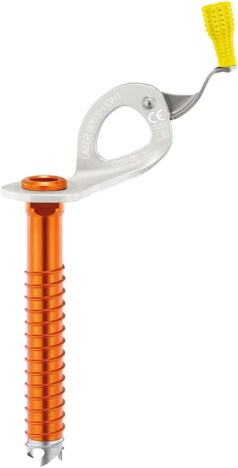 PETZL Unisex – Erwachsene Laser Speed Light Anchors 13cm Gelb, 13cm Gelb