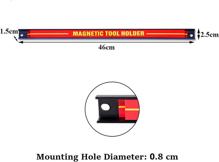 GIANTEX 3x Magnetleiste Werkzeug 46 cm Werkzeughalter Magnet stark Magnetschiene für Werkzeug Magnet