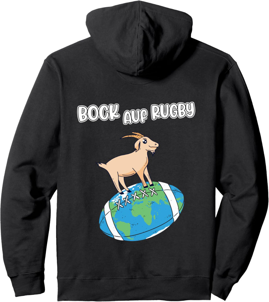 Herren Rugby Männer Rugbyball, Bock Auf Rugby Pullover Hoodie