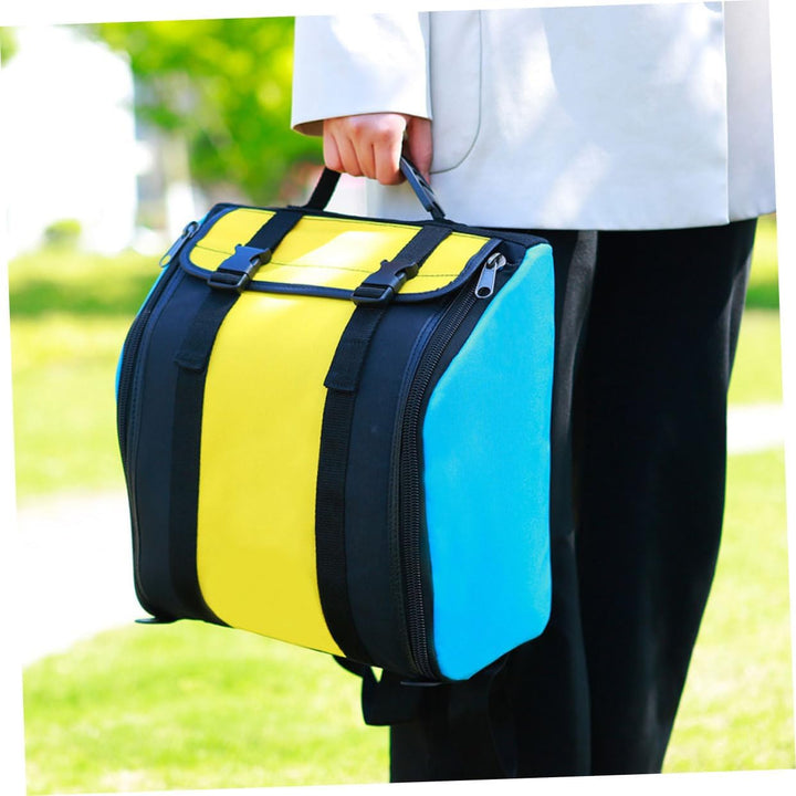 Supvox rutschfeste Akkordeon-Tasche Koffer-Rucksack Blauer Rucksack Kinder-Akkordeon Tragbare Akkord