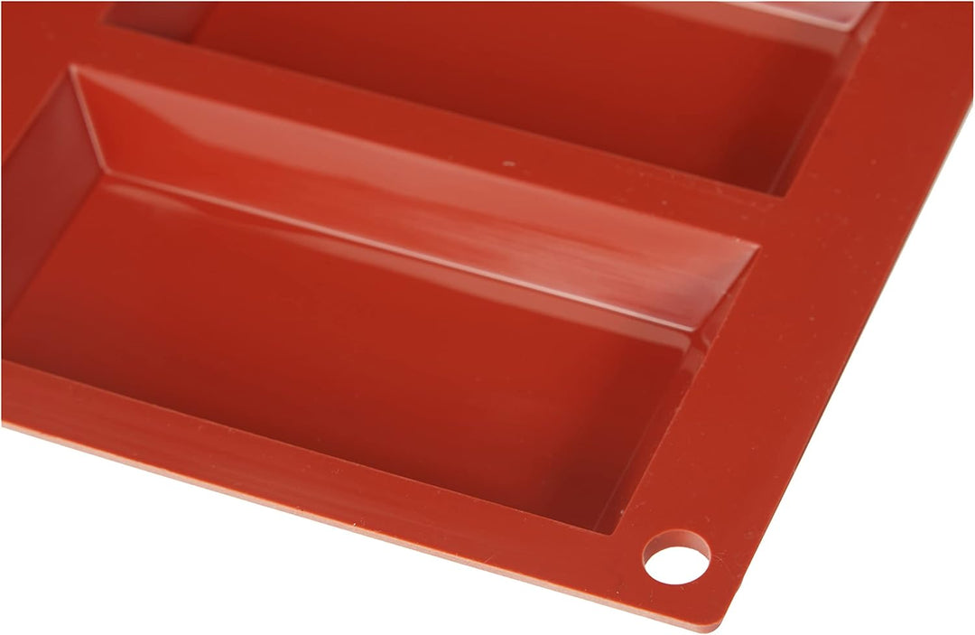 silikomart | SF054 Silikonform für Monoportionen, Antihaft, 7 Hohlräume, 2er Pack Kuchenform, 95 x 4