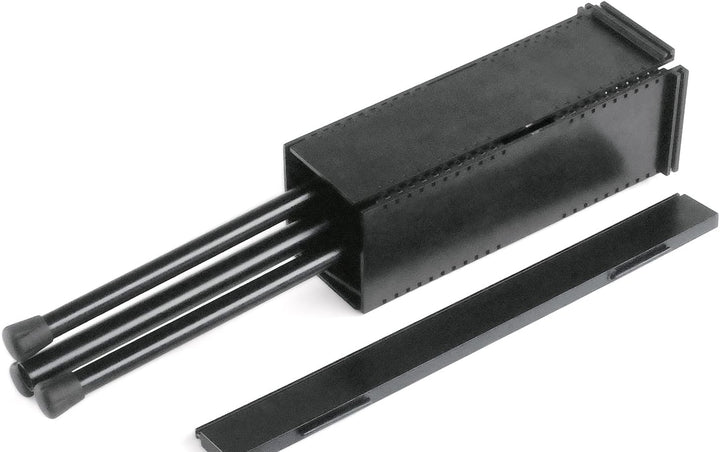 K&amp;M 12120 Orchesternotenpult Schwarz – Faltbare Notenplatte - Von 54,5 - 122 cm ausziehbarer Notenst