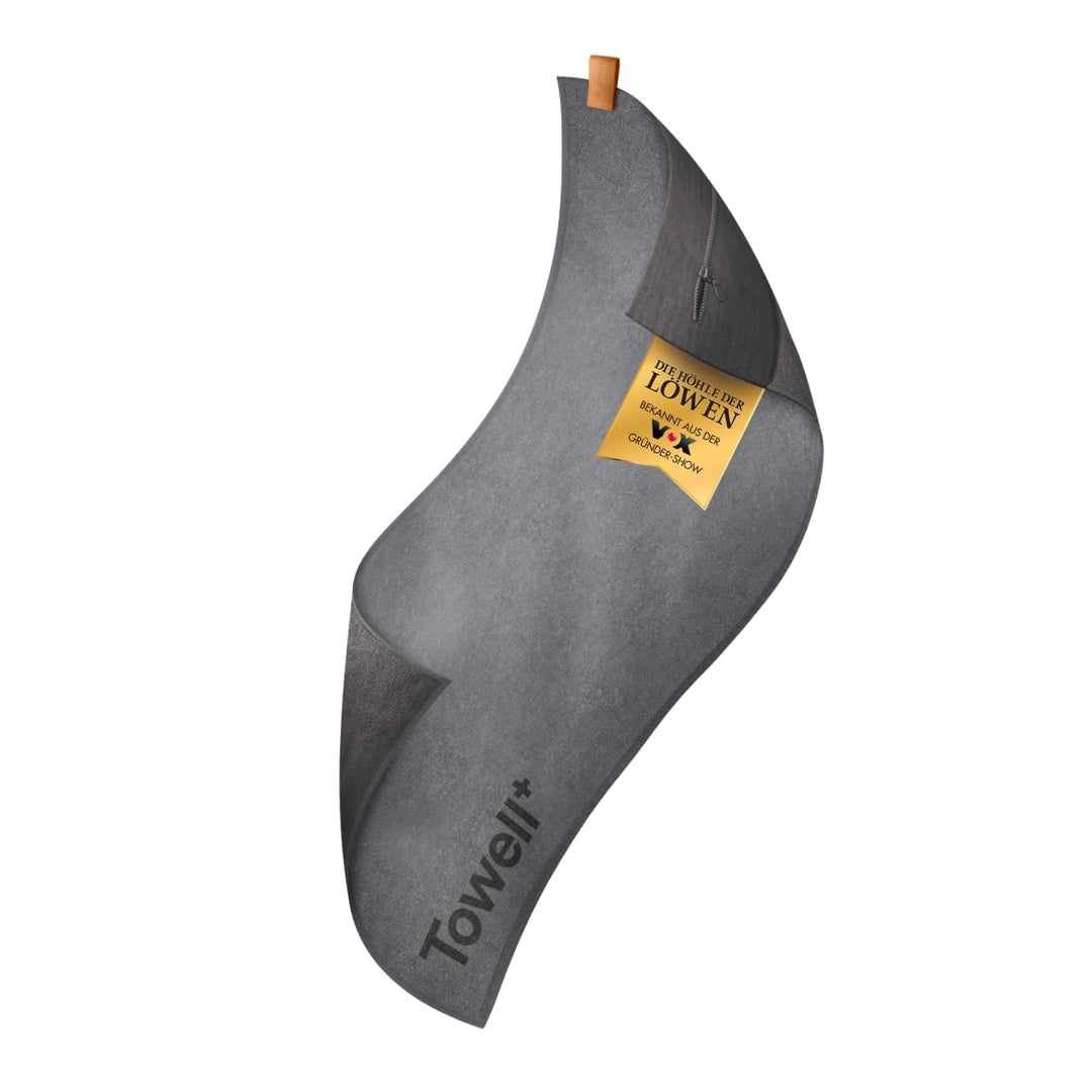 STRYVE Fitness Handtuch – Towell Plus Original aus DHDL – Mit Magnet und Reissverschluss Tasche - Fi