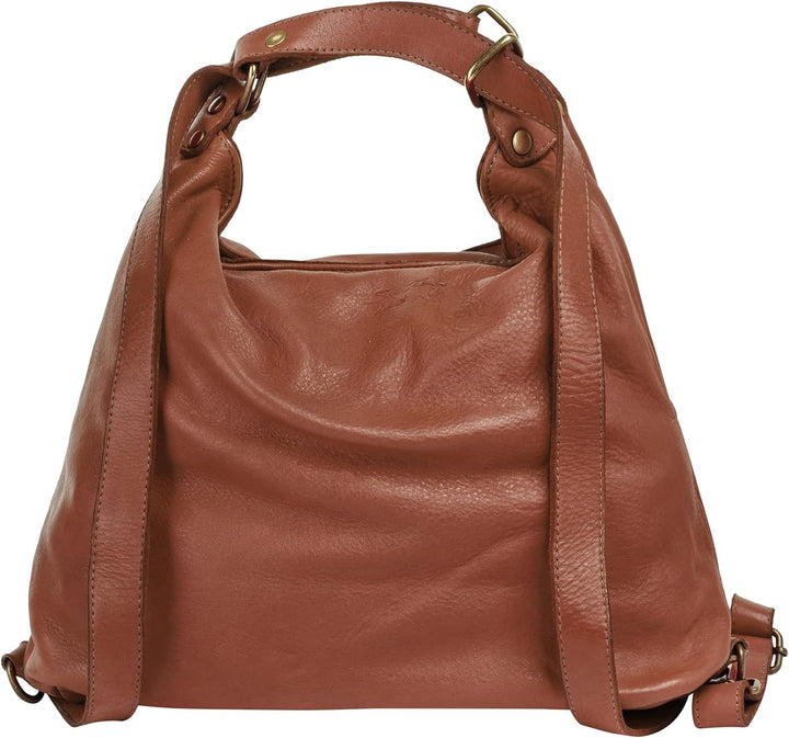 Samantha Look Shopper Echt Leder Damen - 021327 Cognac, Cognac