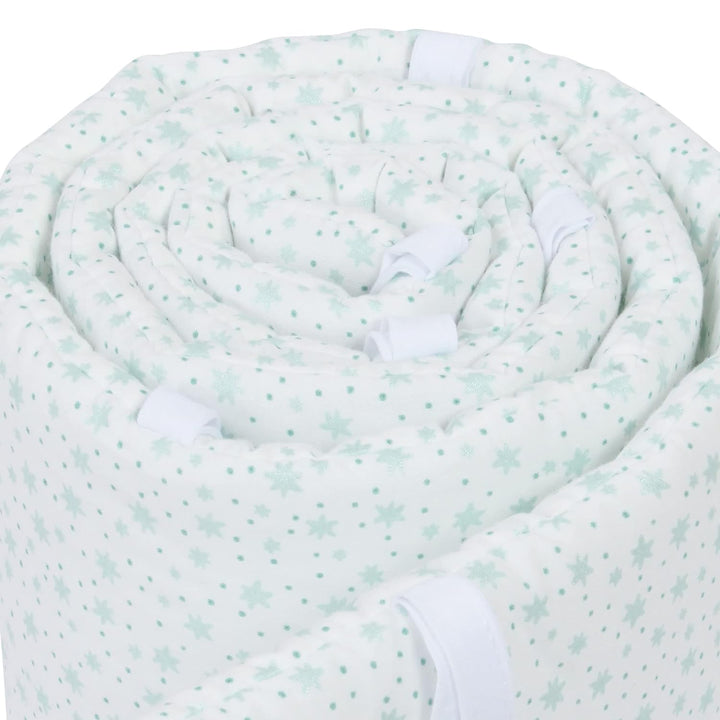 babybay Nestchen Mesh passend für Modell Boxspring XXL, weiss Glitzersterne mint