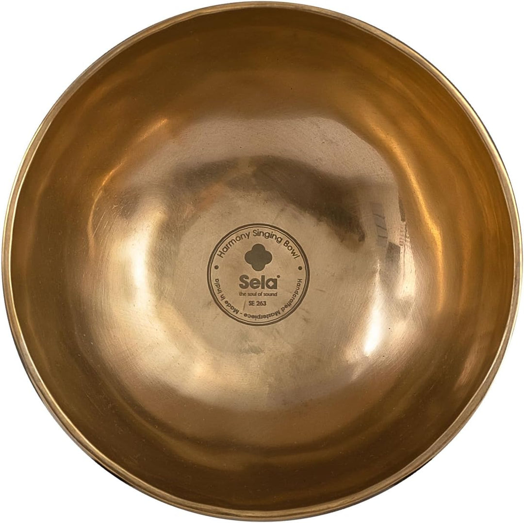 Sela SE 263 Harmony Singing Bowl Klangschale 19 cm inkl. Schlägel, Baumwolltasche, Filzring + keepdr