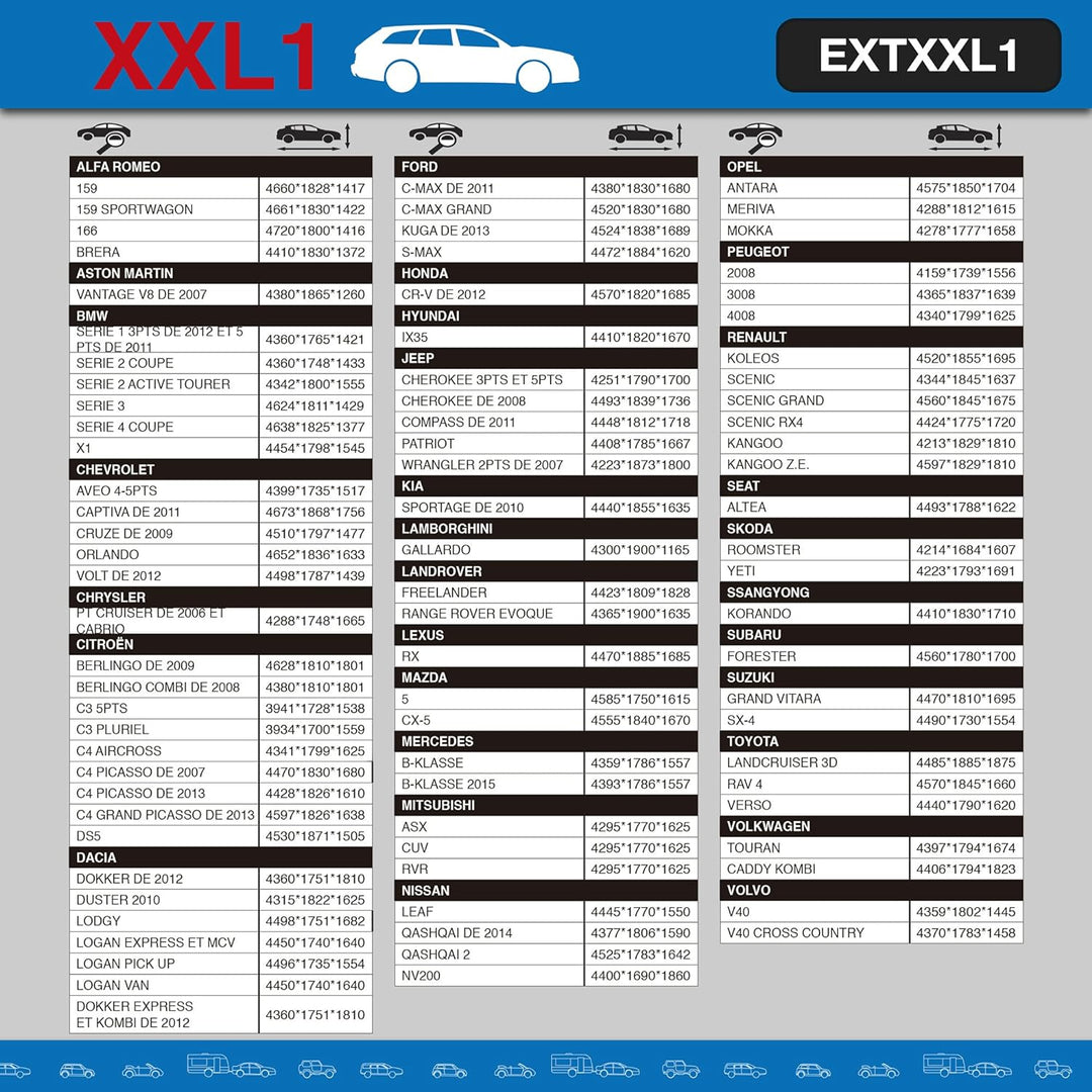 SUMEX extxxl1 Basic Tasche Aussen Auto, xxl0, XXL0