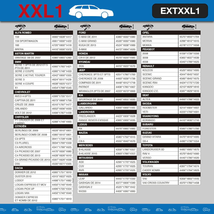 SUMEX extxxl1 Basic Tasche Aussen Auto, xxl0, XXL0