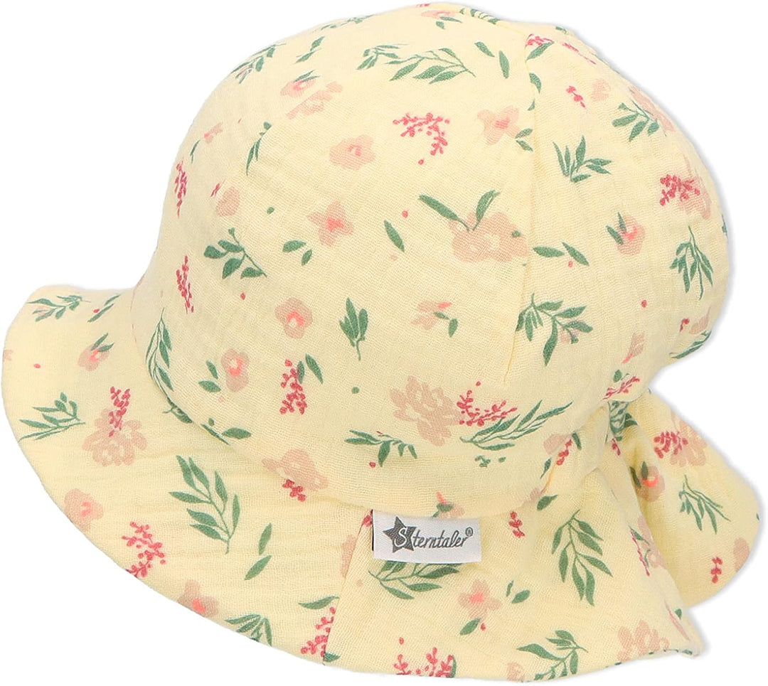 Sterntaler Mädchen Sonnenhut Fleuro Hut 45 vanille, 45 vanille