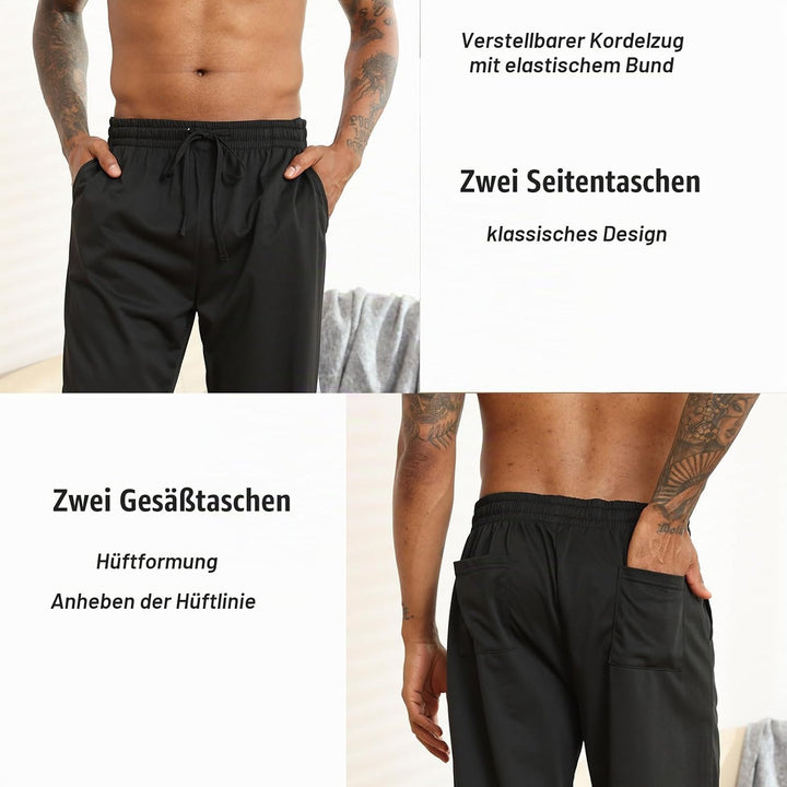 Halfword Jogginghosen Herren Trainingshose Lang Sweathose Atmungsaktiv Sporthose Yoga M Braun, M Bra