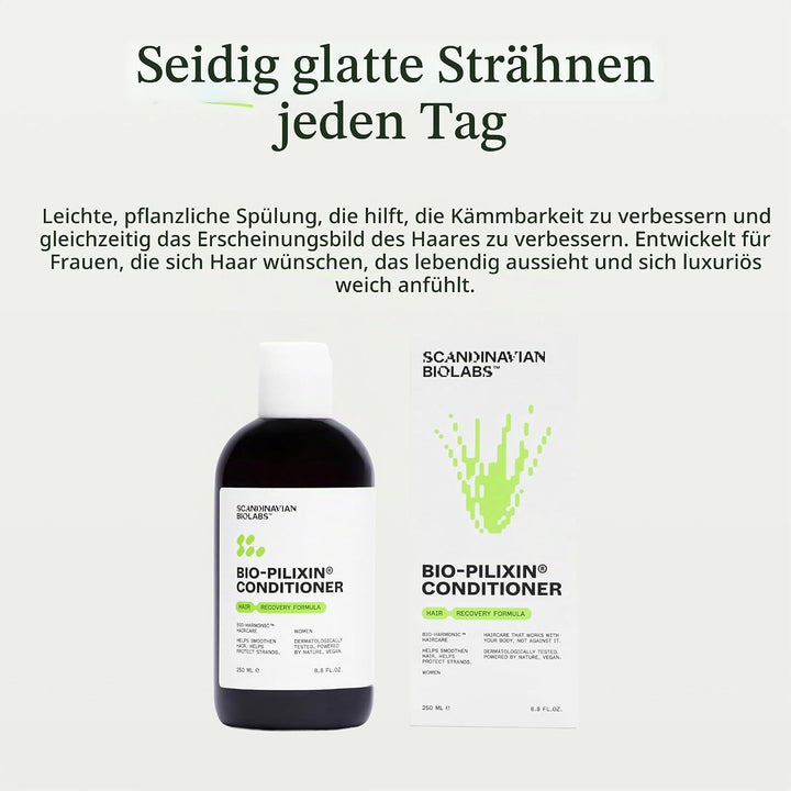 Scandinavian Biolabs Hair Recovery Conditioner für Frauen | Komplett natürliches Haarwuchsmittel | S