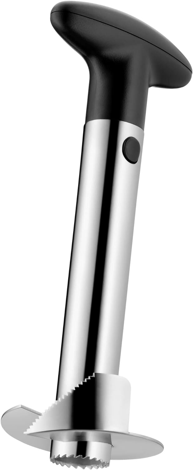 WMF Gourmet Ananasschneider, Ananasteiler schneidet Ringe & Top Tools Erdbeestrunkentferner 9,5 cm,