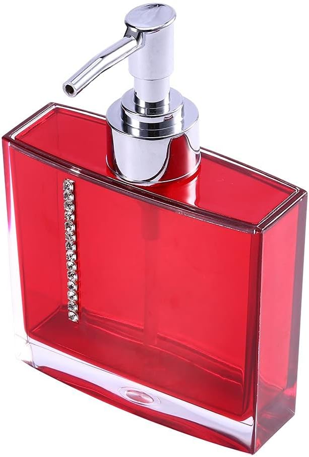 Yosoo 5-Stück Erstklassig Badezimmer Set (aus Hochwertige Acryl mit Diamanten) Bad Accessoire Set Lo