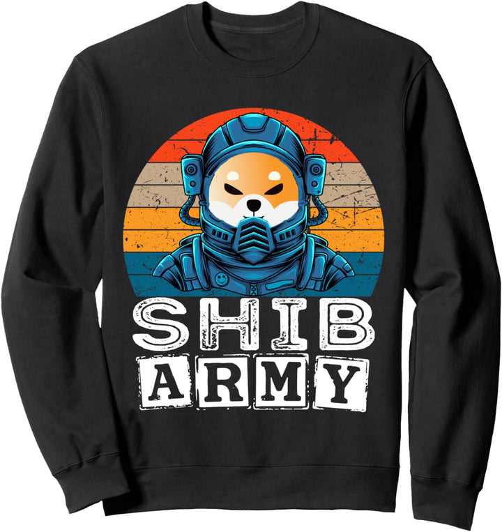 Kryptowährung Shiba Inu Shib Army to the moon Crypto Meme Sweatshirt