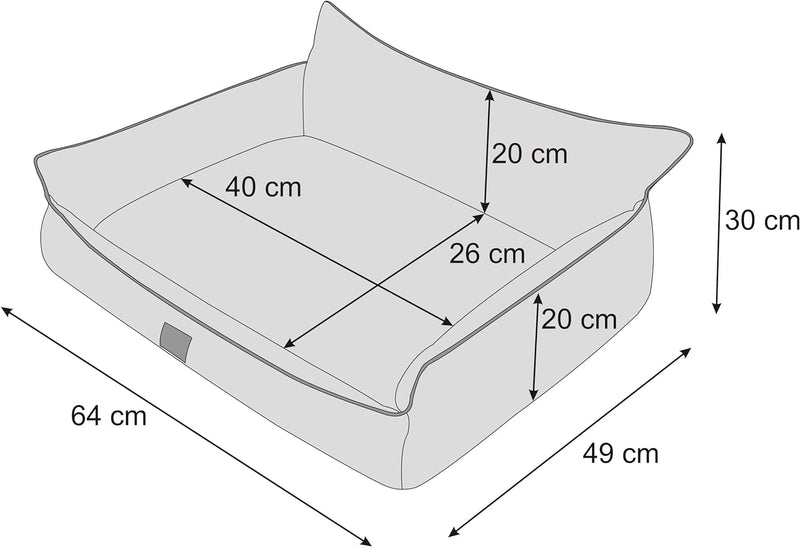 Hundebett Haustierbett Hundeliege Gesteppt Hundekissen Bett Sofa Hundematratze Tierbett Hundesofa Ma