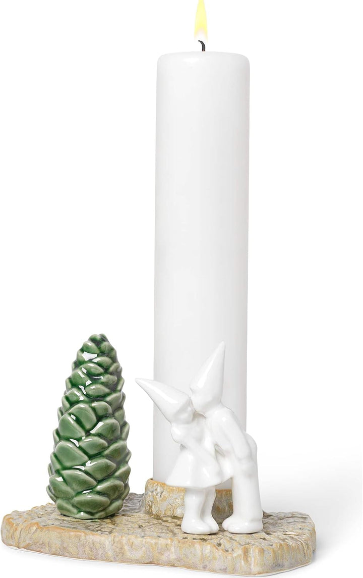 Kähler Weihnachtskuss H11.5 cm Weihnachtsgeschichten Originaldesign, Weiss Höhe 11,50 cm, Breite 17