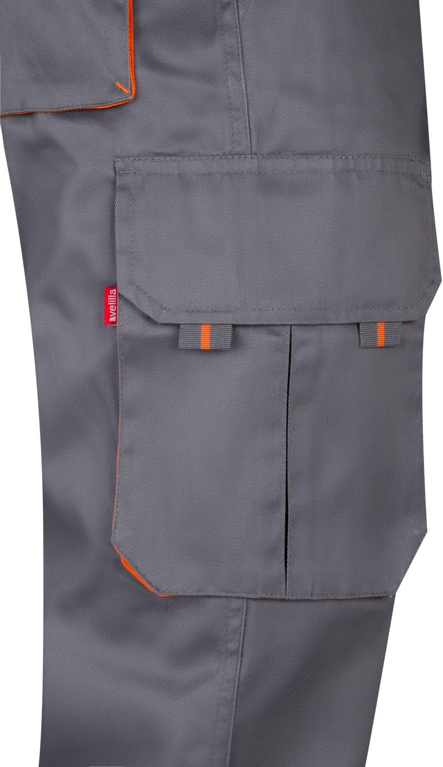 Velilla 103004 - Mehrtaschenhose (Grösse 46) Farbe grau und orange 46 Gris Y Naranja, 46 Gris Y Nara