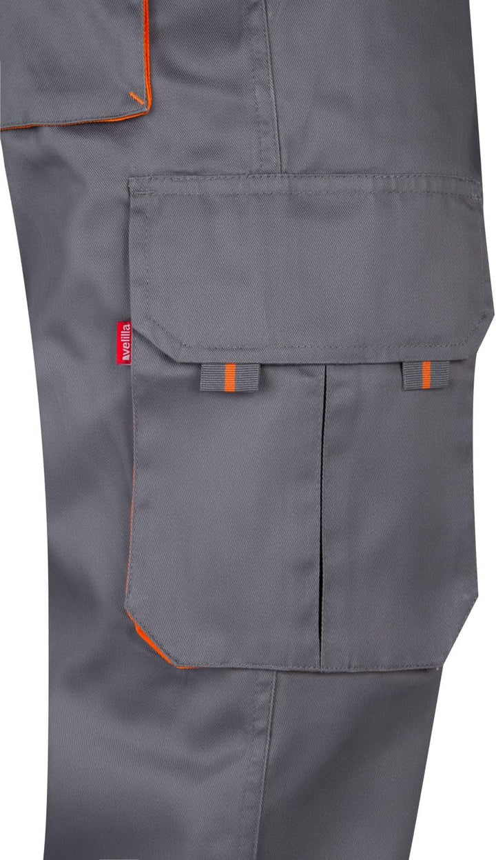 Velilla 103004 - Mehrtaschenhose (Grösse 46) Farbe grau und orange 46 Gris Y Naranja, 46 Gris Y Nara