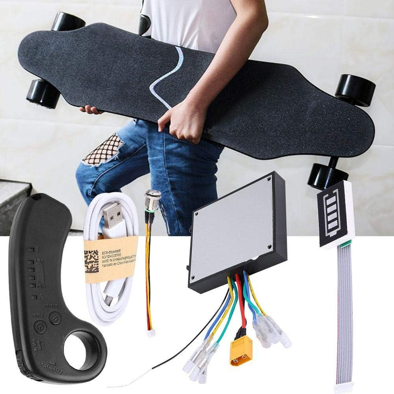 MAGT Elektrisches Skateboard ESC Kit, 430W 36V Doppelantrieb Elektrisches Longboard Ersatzsteuerung