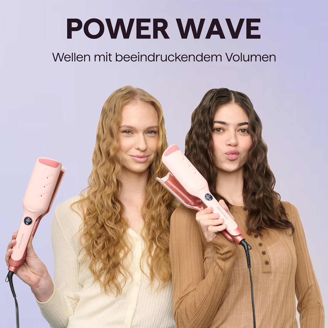 Wavytalk Power Wave Welleneisen Für Haare, Kreppeisen Für Grosse Wellen, Mit Ionenschutz & Belüftung