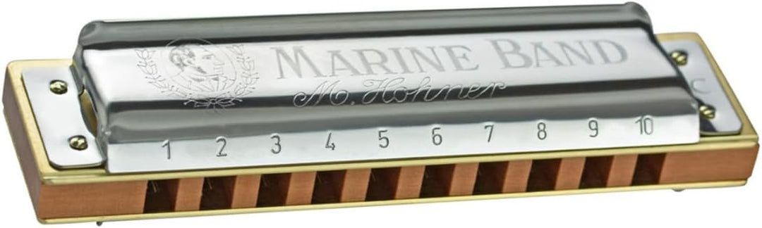 Hohner MBC Marine Band Mundharmonika, 5er Pack mit Etui
