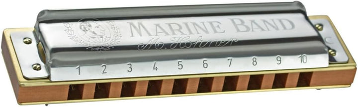 Hohner MBC Marine Band Mundharmonika, 5er Pack mit Etui